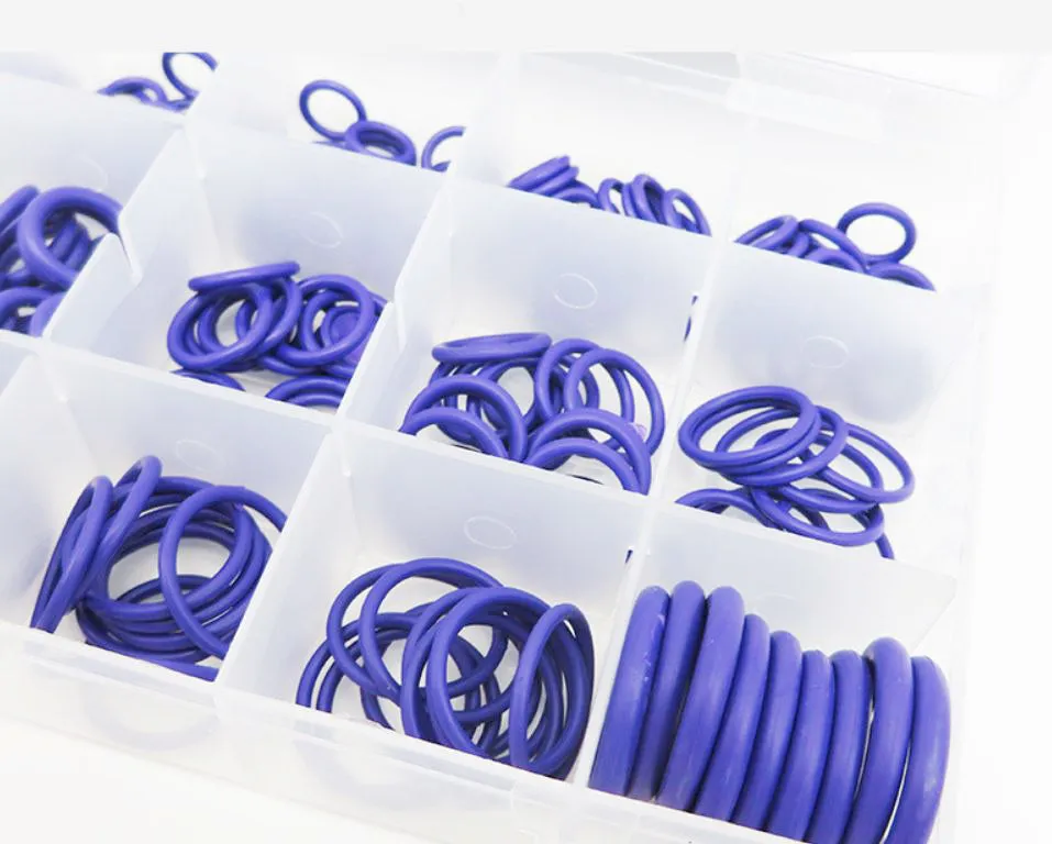 270 PCS O Rings Round Rubber Seal Universal Assortment Kit Plumbing Air Auto - #ORING-00270