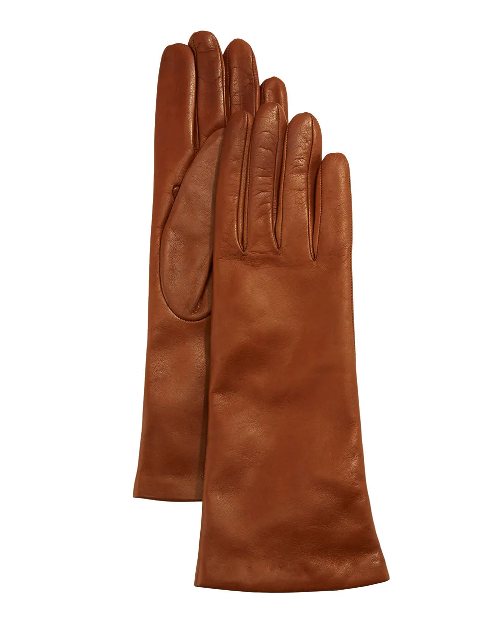 4 Button Cashmere Lined Gloves in Tobacco