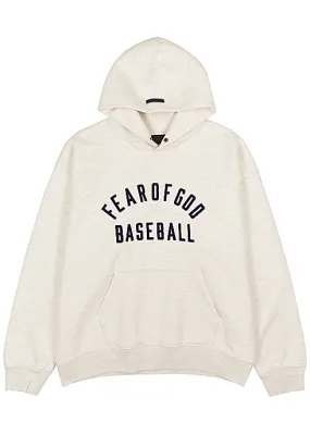 Baseball hooded cotton sweatshirt