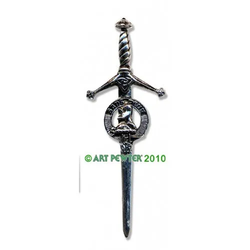 Clan Kilt Pin / Brooch from Art Pewter of Scotland — [ 68 Names ]