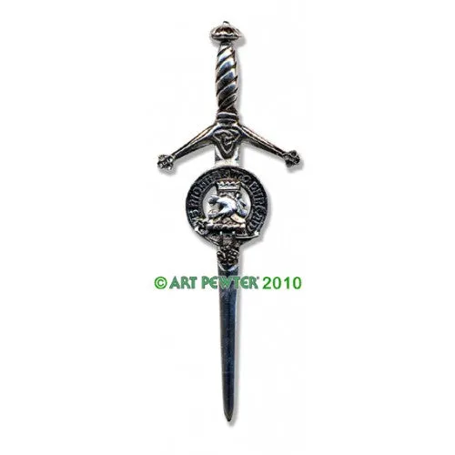 Clan Kilt Pin / Brooch from Art Pewter of Scotland — [ 68 Names ]