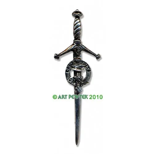 Clan Kilt Pin / Brooch from Art Pewter of Scotland — [ 68 Names ]