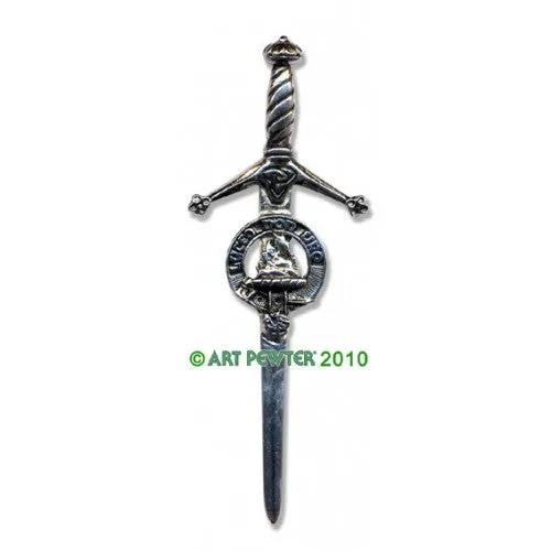 Clan Kilt Pin / Brooch from Art Pewter of Scotland — [ 68 Names ]