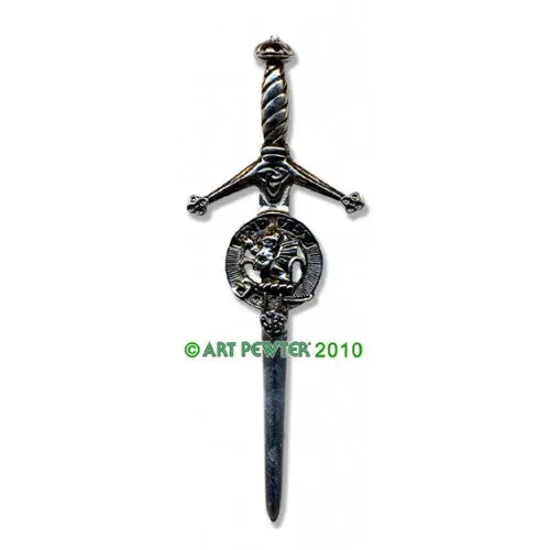 Clan Kilt Pin / Brooch from Art Pewter of Scotland — [ 68 Names ]