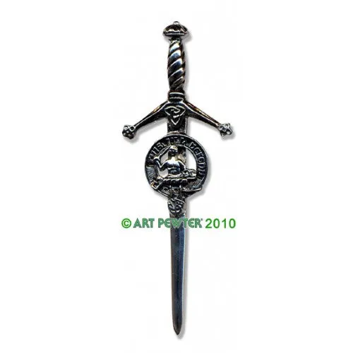 Clan Kilt Pin / Brooch from Art Pewter of Scotland — [ 68 Names ]