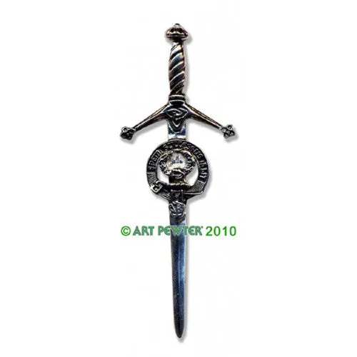 Clan Kilt Pin / Brooch from Art Pewter of Scotland — [ 68 Names ]