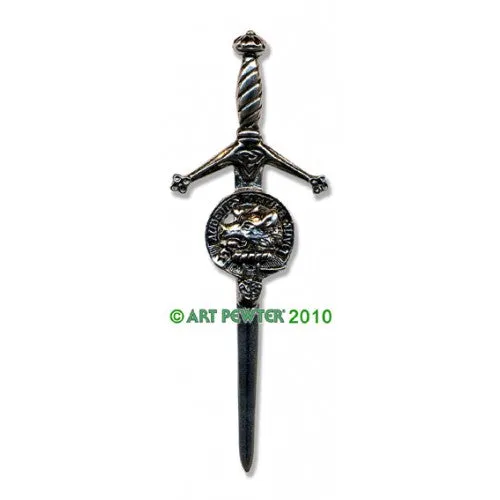 Clan Kilt Pin / Brooch from Art Pewter of Scotland — [ 68 Names ]