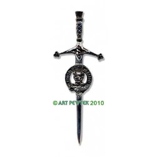 Clan Kilt Pin / Brooch from Art Pewter of Scotland — [ 68 Names ]