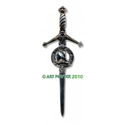 Clan Kilt Pin / Brooch from Art Pewter of Scotland — [ 68 Names ]