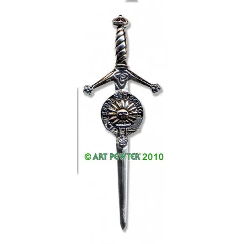 Clan Kilt Pin / Brooch from Art Pewter of Scotland — [ 68 Names ]