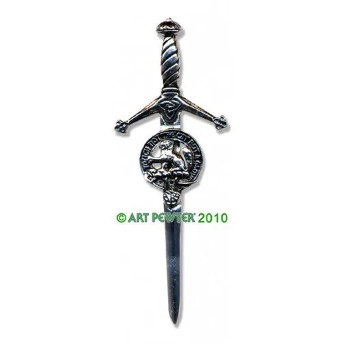 Clan Kilt Pin / Brooch from Art Pewter of Scotland — [ 68 Names ]