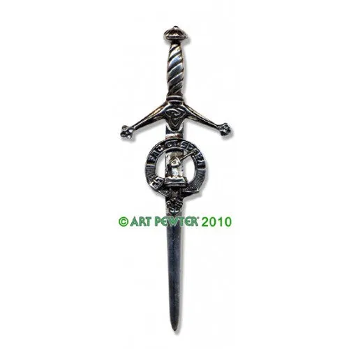 Clan Kilt Pin / Brooch from Art Pewter of Scotland — [ 68 Names ]