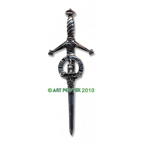 Clan Kilt Pin / Brooch from Art Pewter of Scotland — [ 68 Names ]