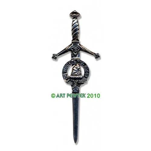 Clan Kilt Pin / Brooch from Art Pewter of Scotland — [ 68 Names ]