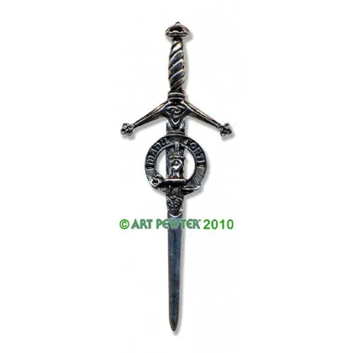 Clan Kilt Pin / Brooch from Art Pewter of Scotland — [ 68 Names ]