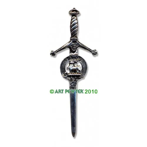 Clan Kilt Pin / Brooch from Art Pewter of Scotland — [ 68 Names ]