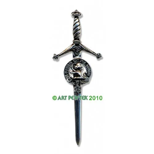 Clan Kilt Pin / Brooch from Art Pewter of Scotland — [ 68 Names ]