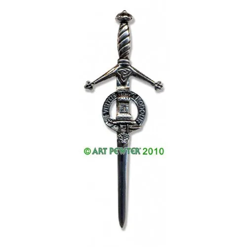 Clan Kilt Pin / Brooch from Art Pewter of Scotland — [ 68 Names ]