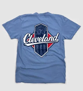 Cleveland Baseball Diamond Script Tshirt