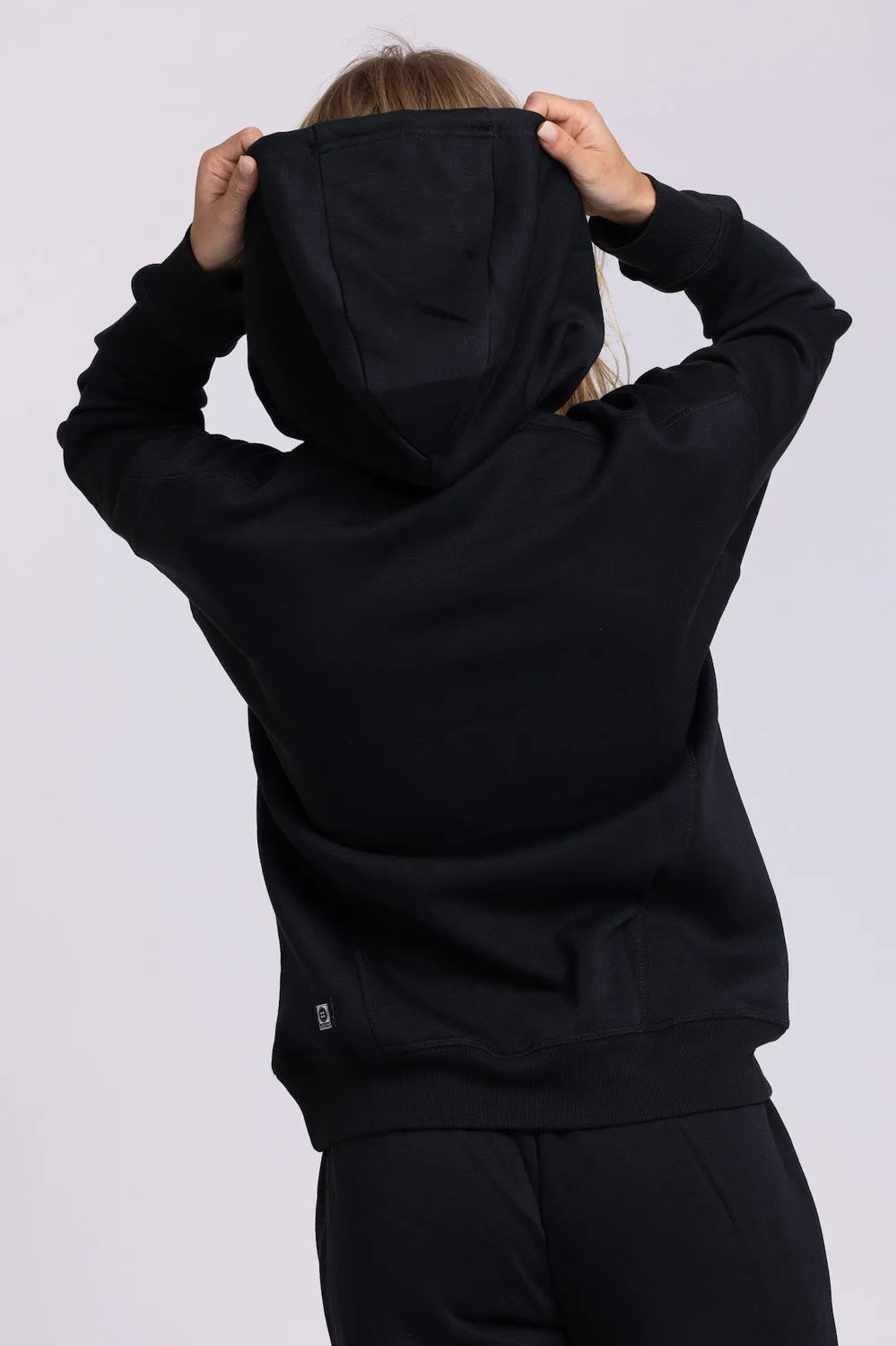 Dawn Fleece Hoodie Sweatshirt - Black