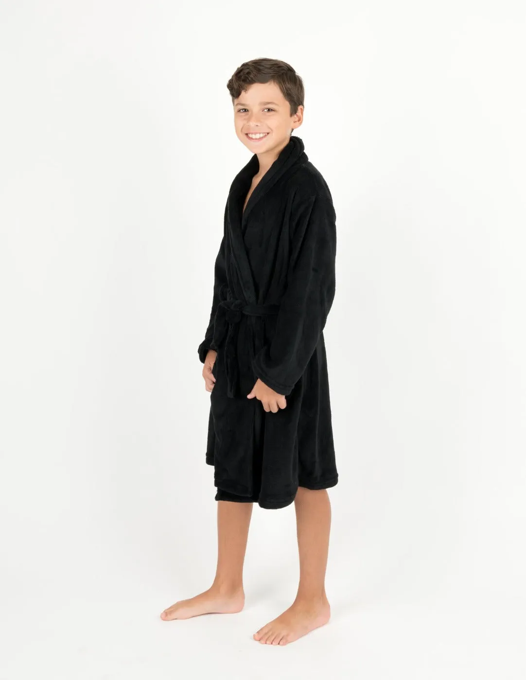 Fleece Shawl Collar Robe