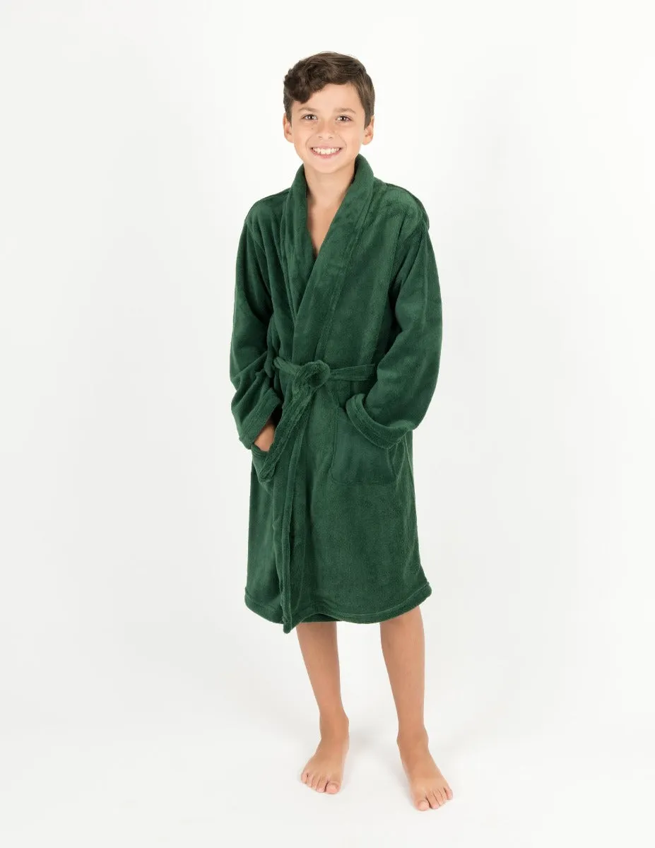 Fleece Shawl Collar Robe