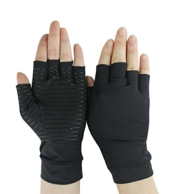 High-Quality Polyester and Cotton Arthritis Gloves, Sport Wrist Support, Joint Compression Gloves for Rheumatoid