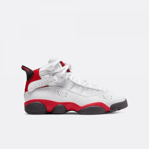 Jordan - Boy - GS 6 Rings - White/Black/University Red