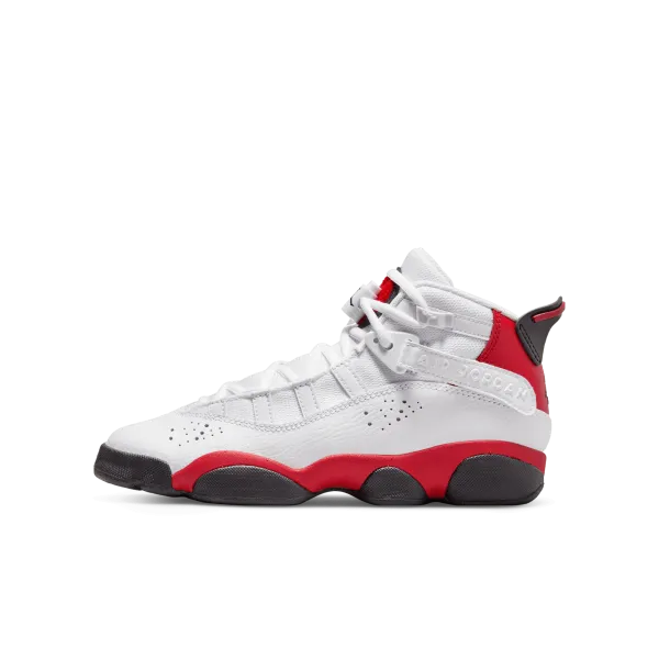 Jordan - Boy - GS 6 Rings - White/Black/University Red