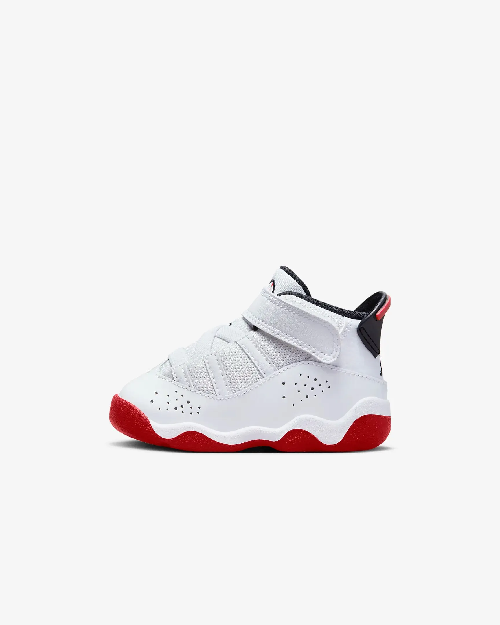 Jordan - Boy -  TD 6 Rings - White/University Red/Black