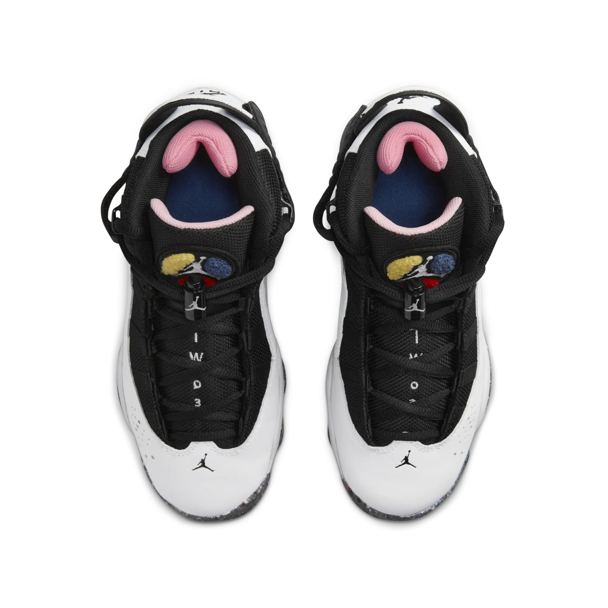 Jordan - Girl - GS 6 Rings - White/Black/Picante Red