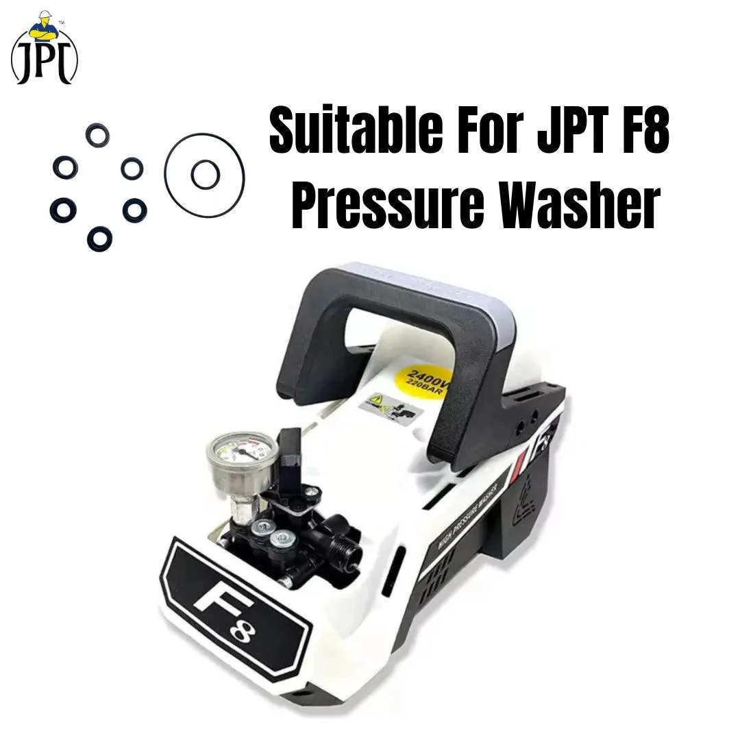 JPT F8 Pressure Washer Head Pump O-Rings and Oil/Water Seal Set