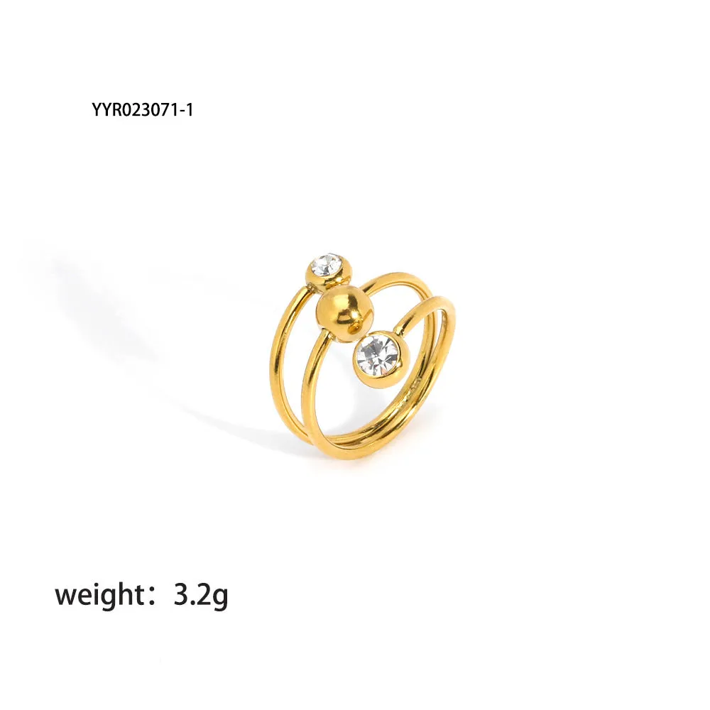 Just Lil Things Artificial Gold  Rings JLTR0358