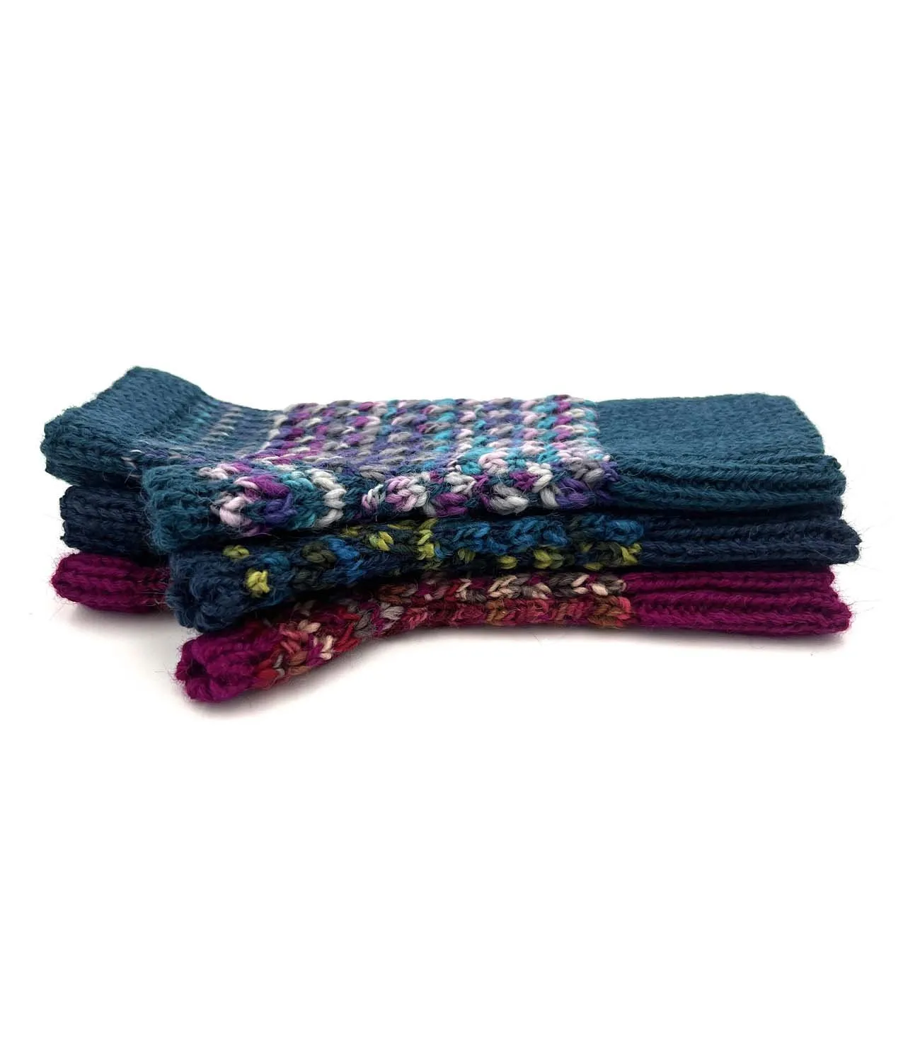 NEW! Kid's Alpaca Gloves - Speckle - Grape Bubble