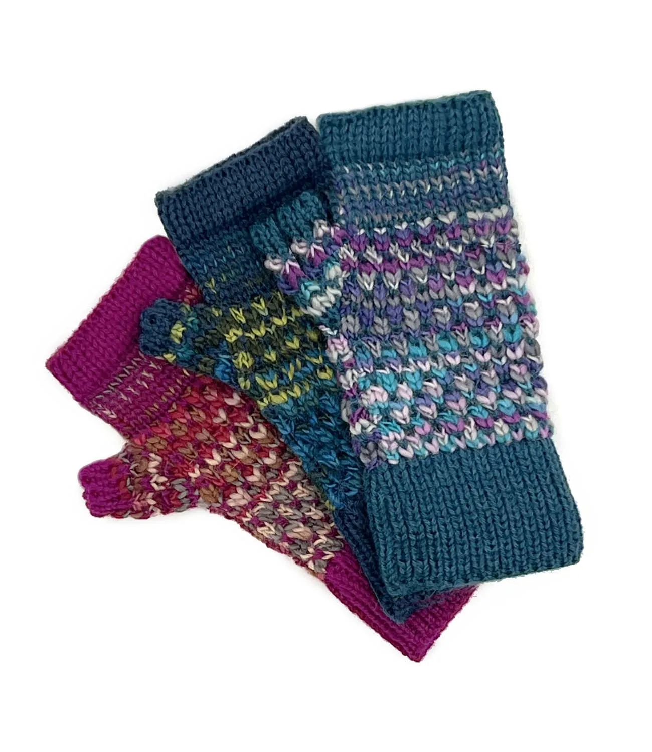 NEW! Kid's Alpaca Gloves - Speckle - Grape Bubble