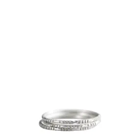 Sterling Silver Moroccan Rings (Set of Three)