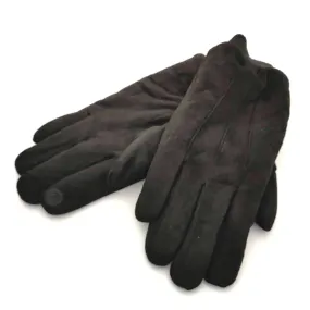 Unisex Gloves with Cuff - Black